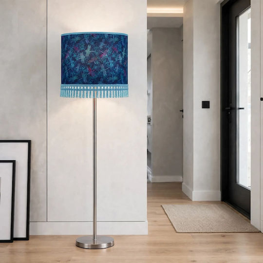 Oxygen Lampshades Lampshades Floor Lamp With E27 Lamp Bulb Base Blue