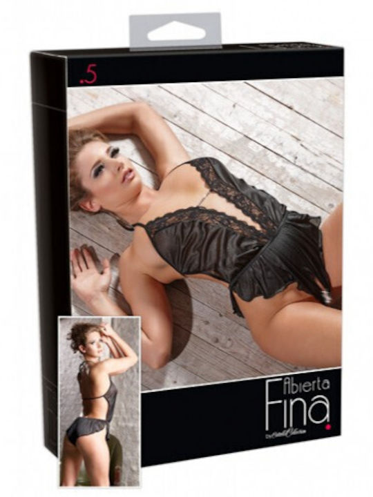 Abierta Fina Schrittloser Teddy-Dessousbody
