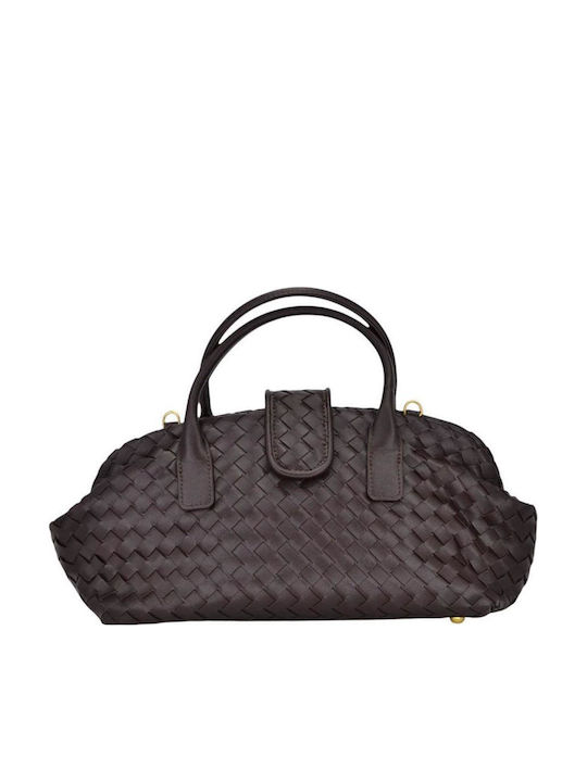 Knitted Women's Brown Bag