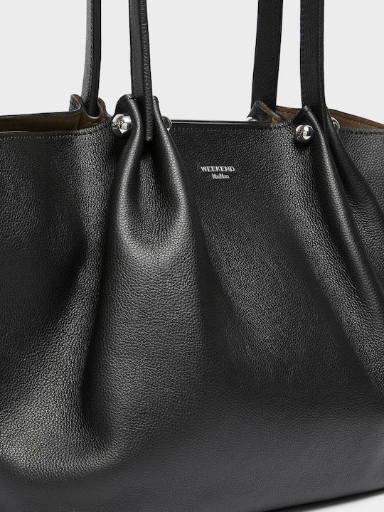 Schwarze Damen-Tote aus Leder
