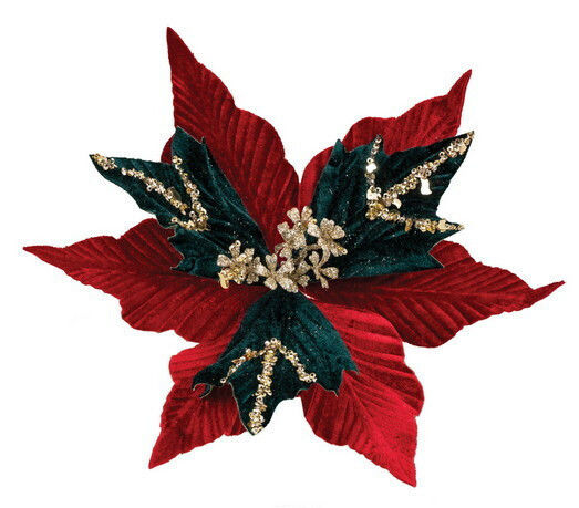 Lianos Christmas Decorative Flower 30cm Long Red Lianos Christmas Decorative Flower 30cm Long Red
