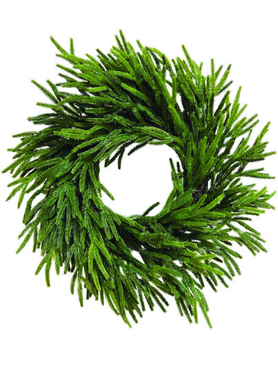 Lianos Christmas Decorative Wreath with a Diameter of 56 cm Green Lianos Christmas Decorative Wreath with a Diameter of 56 cm Green