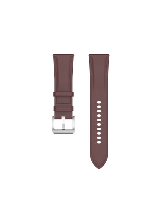 Uhrenarmband 20 mm aus echtem Leder für den universellen Einsatz, Dunkelbraun