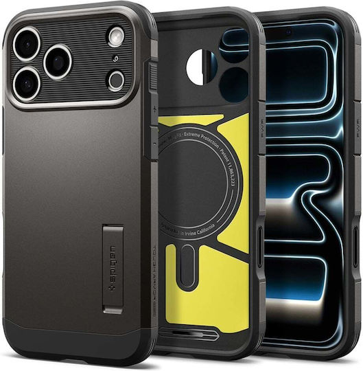 Spigen Tough Armor T MagSafe Schutzhülle für iPhone 17 Pro / iPhone 18 Pro Stoßfest Grau