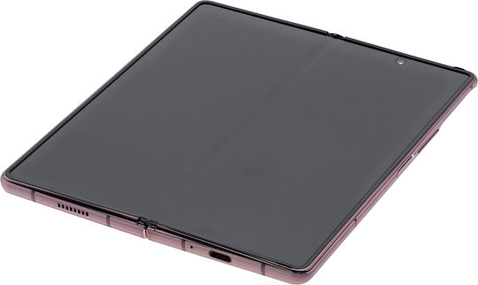 Inner Oled Assembly Frame Samsung Galaxy Z Fold 2 5g Us & International Service Pack Mystic Bronze Gold Hinge