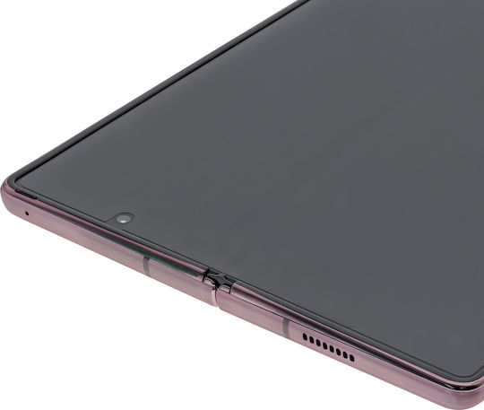 Inner Oled Assembly Frame Samsung Galaxy Z Fold 2 5g Us & International Service Pack Mystic Bronze Gold Hinge