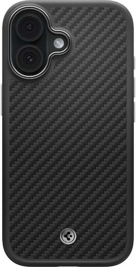 Husă Spigen Enzo Aramid „t” MagSafe pentru iPhone 17, Negru și Argintiu