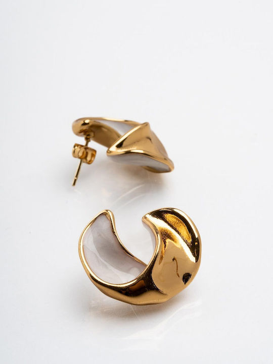 Curved Earrings Stainless Steel