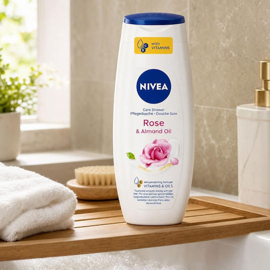 Nivea Ενυδατικό Shower Gel με Άρωμα Τριαντάφυλλο 250ml