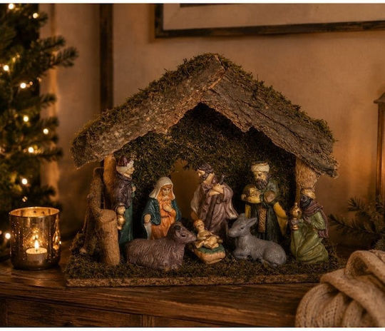 Small Wooden Manger 23x9x23 cm 8 Pieces