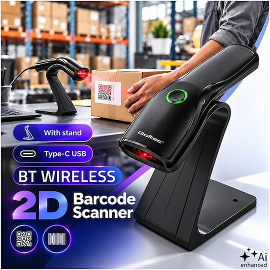 Qoltec Scanner Χειρός με Δυνατότητα Ανάγνωσης 1D Barcodes