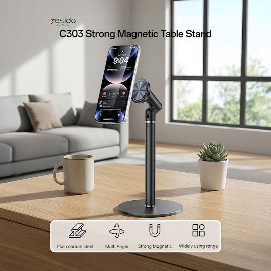 Yesido C303 MagSafe Desk Cell Phone Stand Black