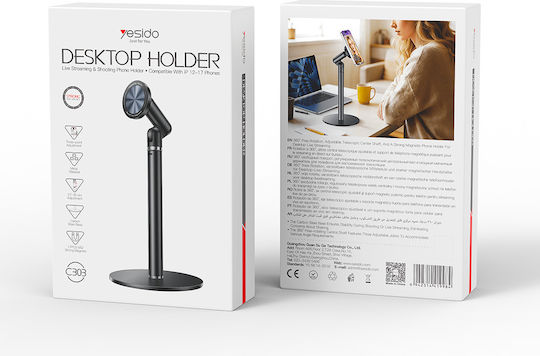 Yesido C303 MagSafe Desk Cell Phone Stand Black