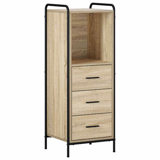 vidaXL Bathroom Vanity Unit Without Sink with Mirror W40xD36xH200.5cm Sonoma Oak