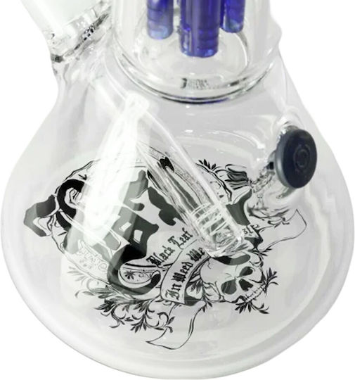 Black Leaf Ice Bong Beaker 4-arm Percolator Black