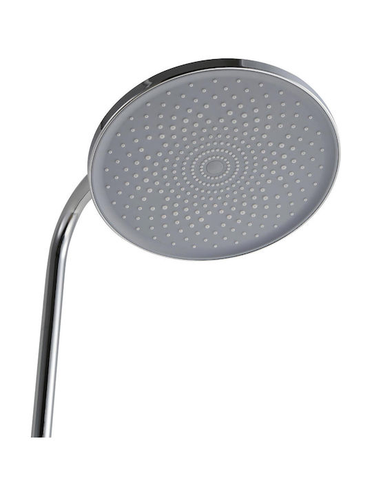 Invena Duschsäule mit Wannenbatterie Grau