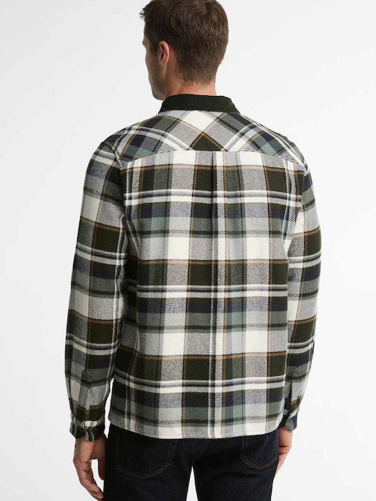 Barbour Grasmoor Overshirt aus Flanell in normaler Passform Mid Olive