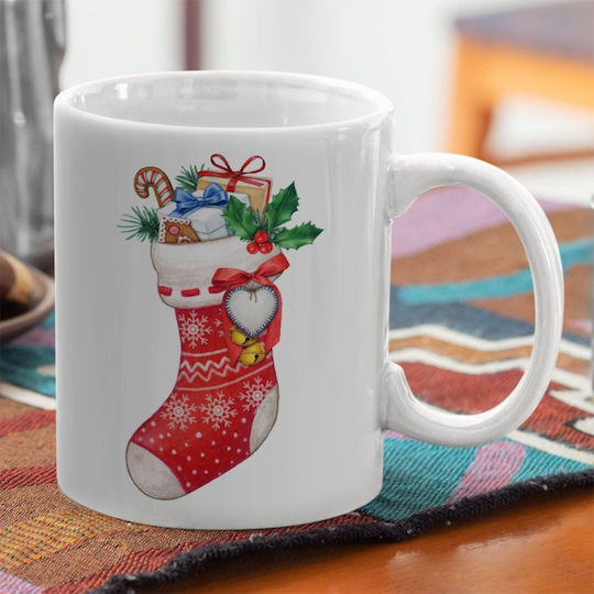 Koupakoupa Weihnachtlicher Keramikbecher Braun 330 ml