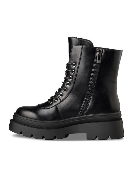 Damen-Kampfstiefel Schwarz