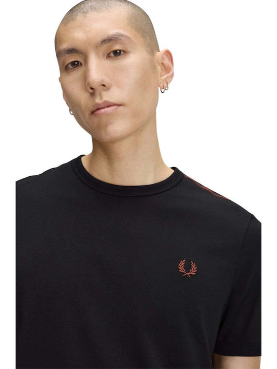 Ringer Αθλητικό T-shirt Μαύρο