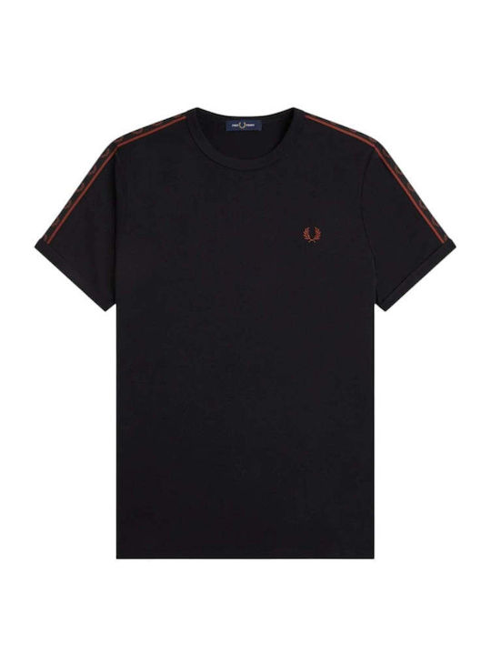 Ringer Αθλητικό T-shirt Μαύρο