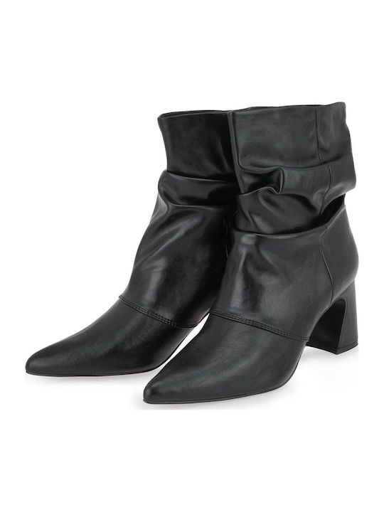 Damen-Stiefeletten mit Mittelhohem Absatz Schwarz