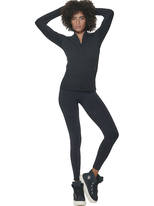 Women's Athletic Cardigan Black