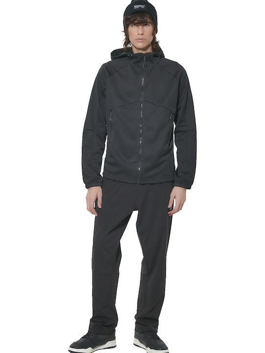 Winter Softshell Jacket Waterproof and Windproof Black