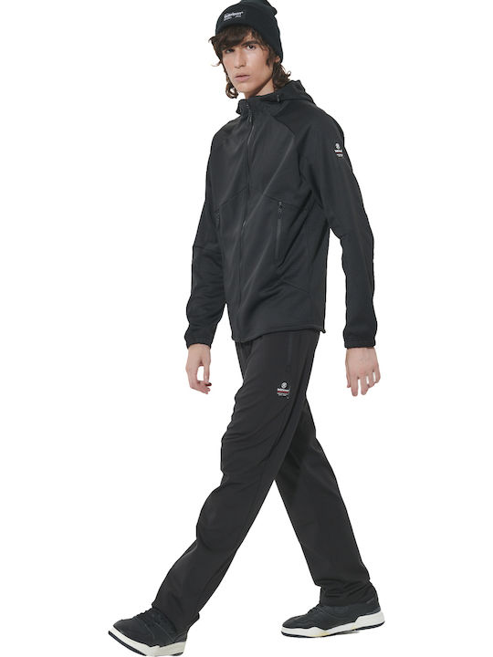 Winter Softshell Jacket Waterproof and Windproof Black
