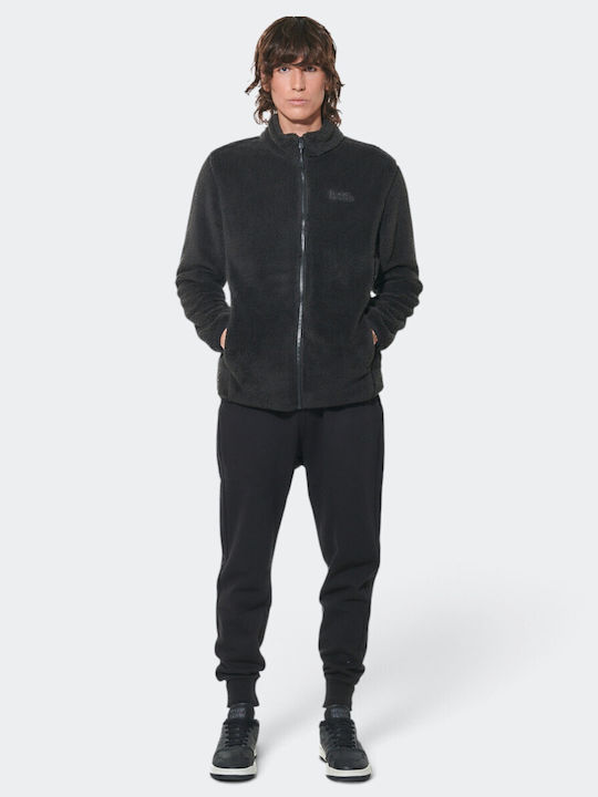 Jachetă Bărbătească Fleece Neagră