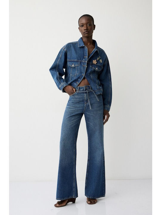 Women's Jean Jacket Dirty Blue Denim