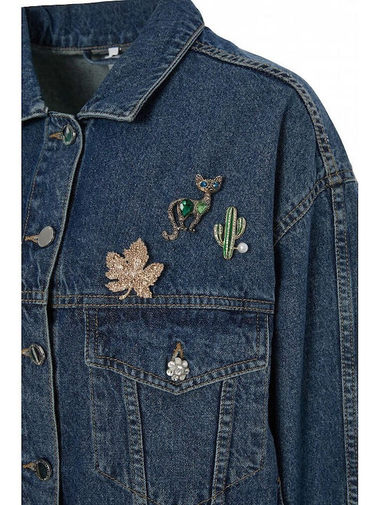 Women's Jean Jacket Dirty Blue Denim
