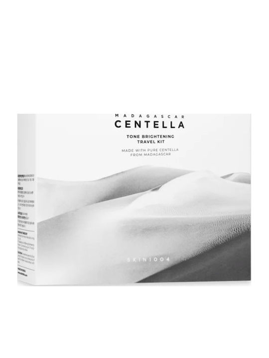 Skin1004 Madagascar Centella Комплект за пътуване за изравняване на тена, за Хидратация и Блясък, 4 Части