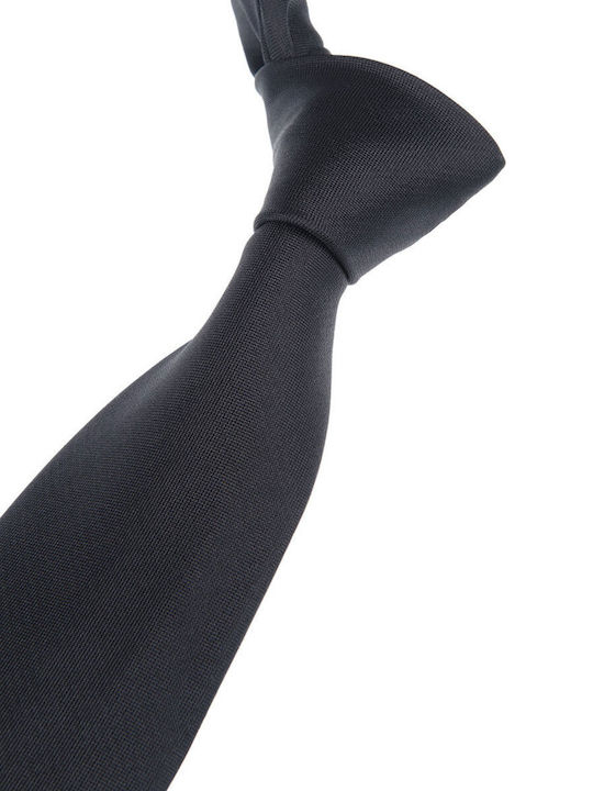 Manetti Herren-Seidenkrawatte mit Muster in Schwarz