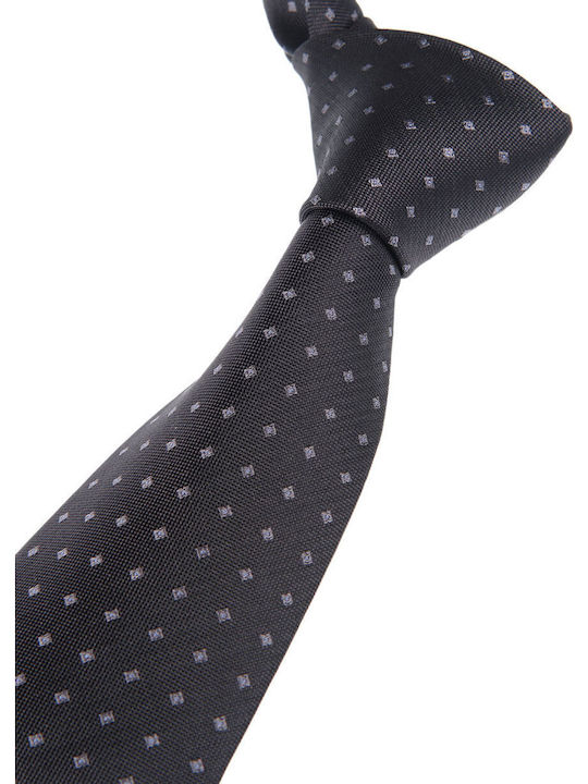 Manetti Herren-Seidenkrawatte mit Muster in Braun