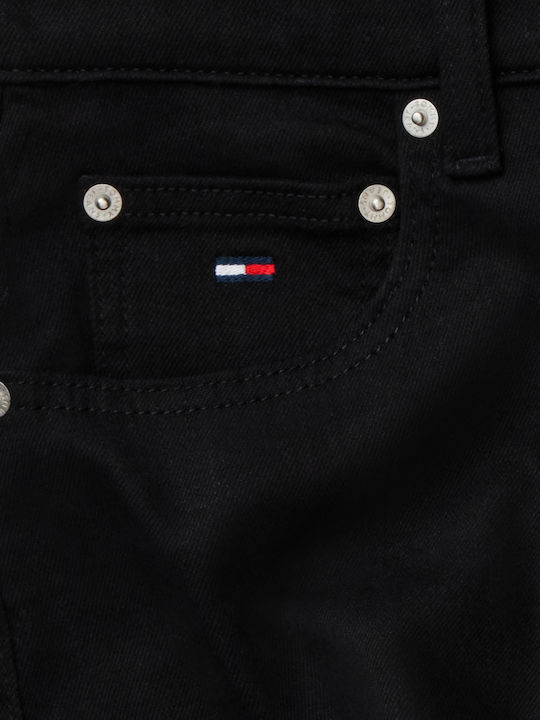 Damen Jeanshose mit Hohem Bund in Mom-Passform Schwarz