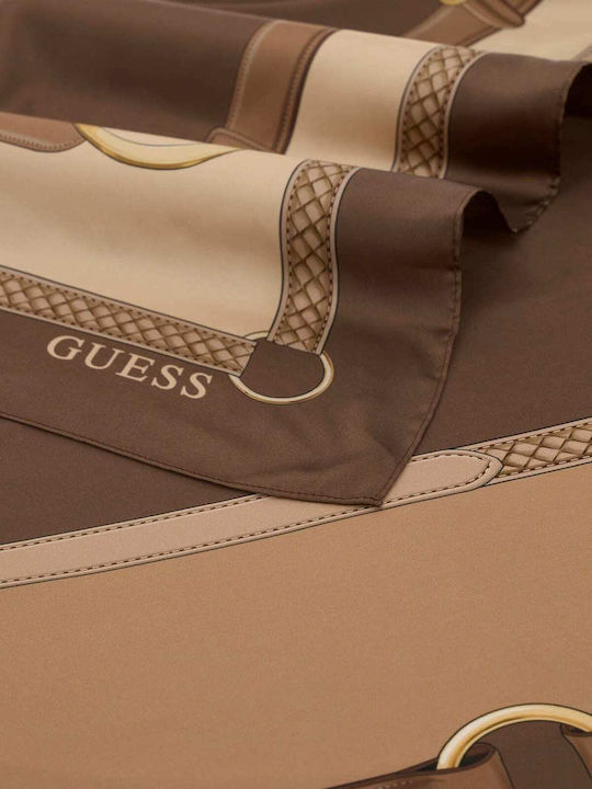 Guess Γυναικείο Φουλάρι Καφέ
