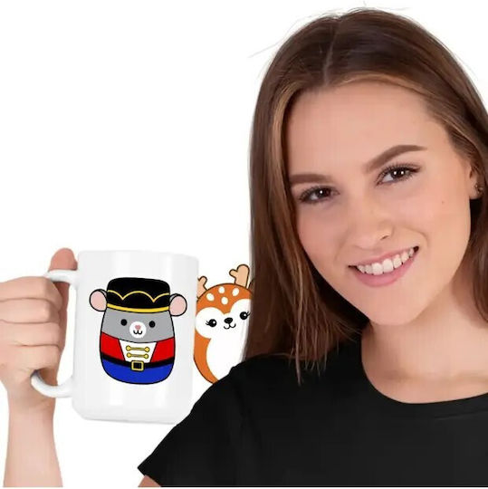 Christmas Ceramic Mug Brown 330ml (with Personalization)