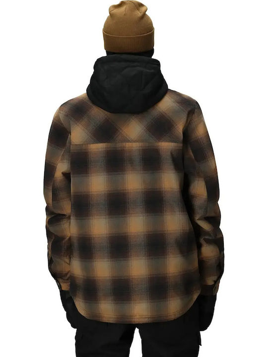 686 I-008476-1890 Ανδρικό Μπουφάν για Σκι & Snowboard Καφέ