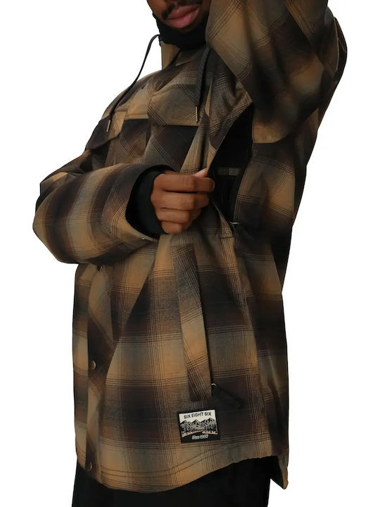 686 I-008476-1890 Men's Brown Ski & Snowboard Jacket