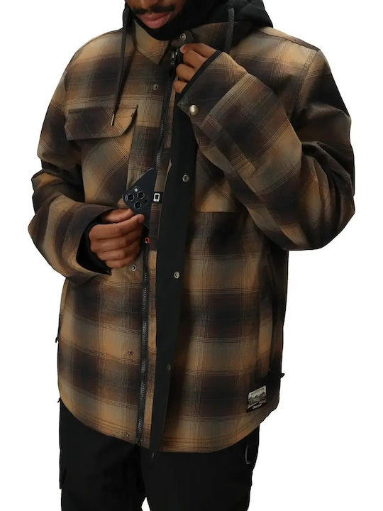 686 I-008476-1887 Men's Brown Ski & Snowboard Jacket