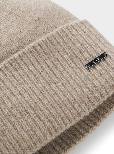Men's Knitted Beanie in Brown