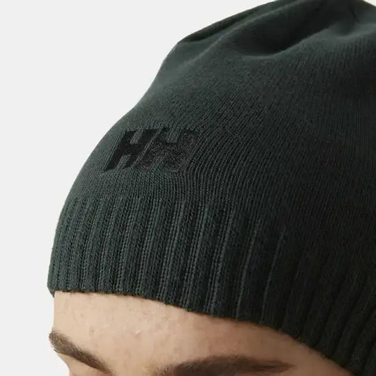 Brand Beanie Unisex Knitted Beanie in Blue