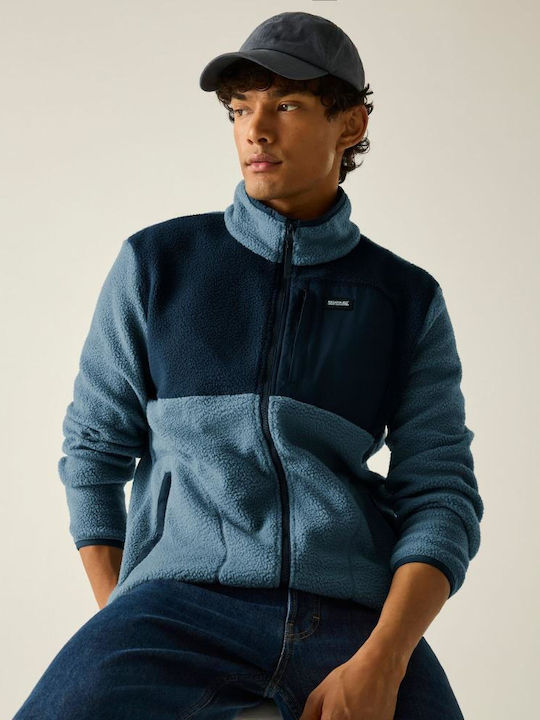 Frankie Borg Ανδρική Ζακέτα Fleece Grey Mirage Navy