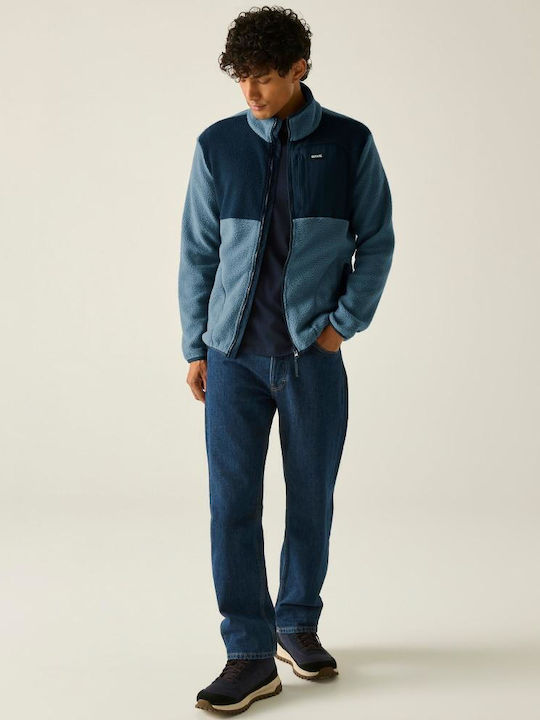 Frankie Borg Ανδρική Ζακέτα Fleece Grey Mirage Navy
