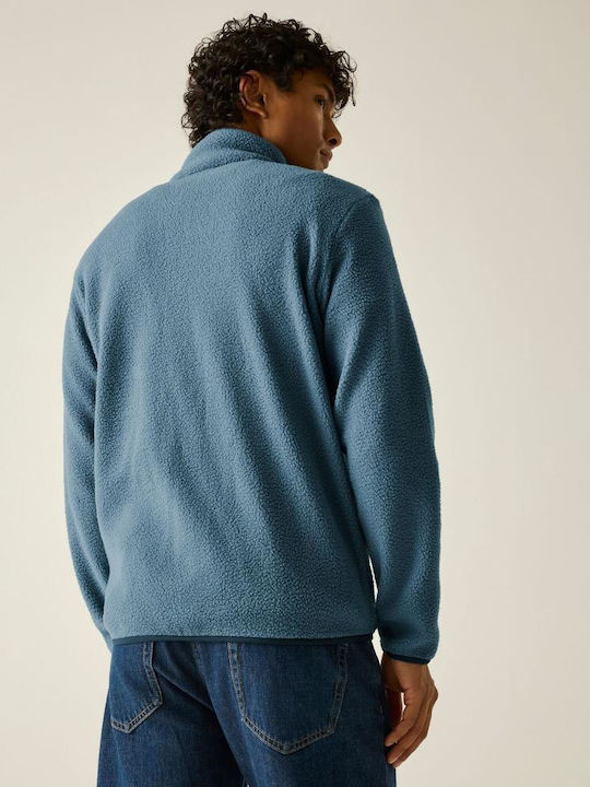 Frankie Borg Ανδρική Ζακέτα Fleece Grey Mirage Navy