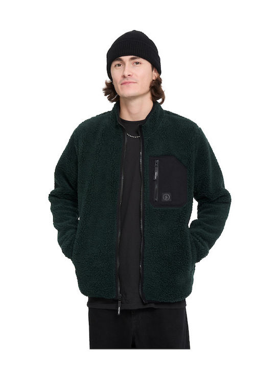 Muzzer Fuzzar Men's Sherpa Jacket Scarab