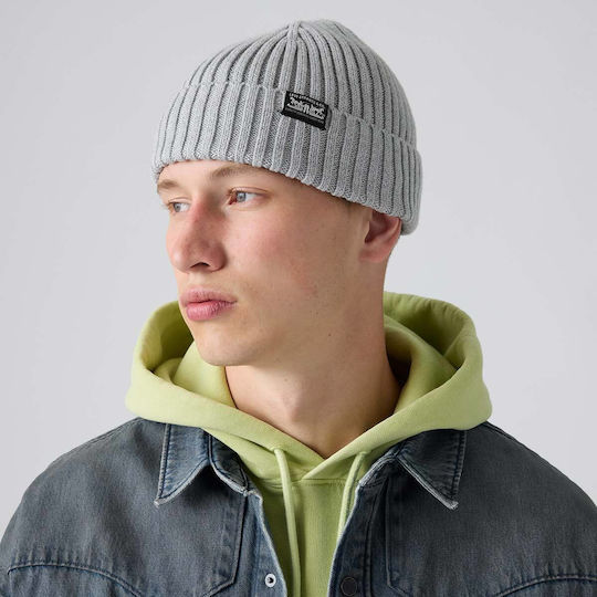 Sunset Beanie Men's Knitted Beanie in Grey