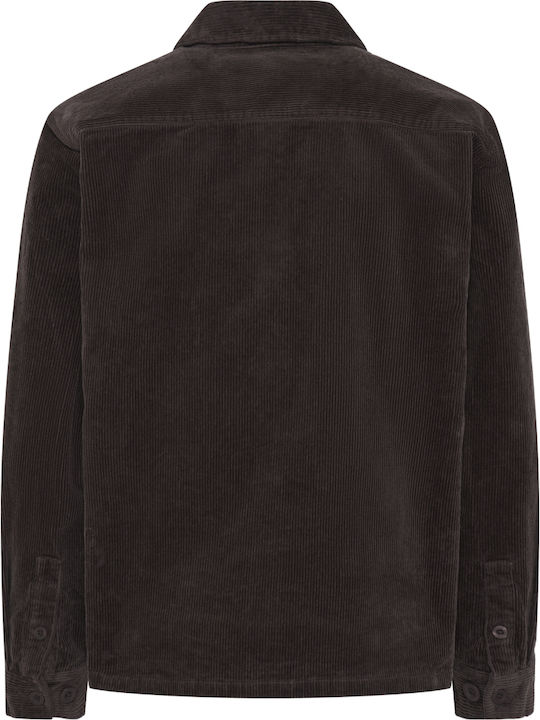 Μακρυμάνικo Κοτλέ Overshirt Καφέ