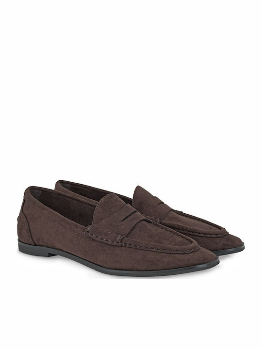 Γυναικεία Loafers σε Καφέ Χρώμα